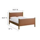 Maven Queen Size Vegan Leather Upholstered Platform Bed by HouseOfZazla