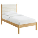 Olea Channel Tufted Boucle Solid Wood Twin Platform Bed by Modway by HouseOfZazla