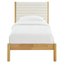 Olea Channel Tufted Boucle Solid Wood Twin Platform Bed by Modway by HouseOfZazla