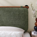 Anela Wall-Mounted Chenille Upholstered Twin Headboard by HouseOfZazla
