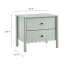 Emmeline Scalloped 2-Drawer Nightstand by Modway by HouseOfZazla