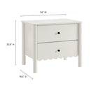 Emmeline Scalloped 2-Drawer Nightstand by Modway by HouseOfZazla