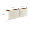 Anela Wall-Mounted Chenille Upholstered King Size Headboard by HouseOfZazla