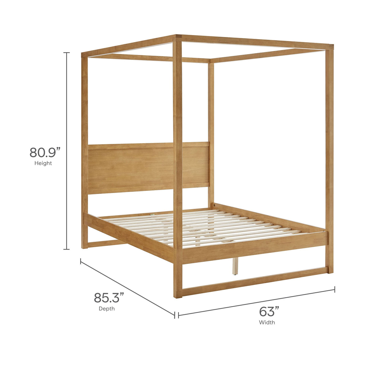 Alva Queen Wood Canopy Platform Bed by Modway, photo 12 of 14