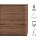 Mirae 3-Drawer Curved Compact Dresser by Modway by HouseOfZazla