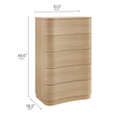 Mirae 5-Drawer Curved Dresser Chest by Modway by HouseOfZazla
