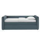 Veyla Channel Tufted Performance Velvet Twin Daybed With Trundle by HouseOfZazla