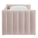 Veyla Channel Tufted Performance Velvet Twin Daybed With Trundle by HouseOfZazla