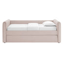 Veyla Channel Tufted Performance Velvet Twin Daybed With Trundle by HouseOfZazla