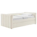 Veyla Channel Tufted Boucle Twin Daybed with Trundle by Modway by HouseOfZazla