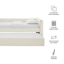 Veyla Channel Tufted Boucle Twin Daybed with Trundle by Modway by HouseOfZazla