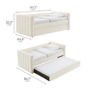 Veyla Channel Tufted Boucle Twin Daybed with Trundle by Modway by HouseOfZazla
