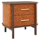 Coralie 2-Drawer Curved Vegan Leather Nightstand by Modway by HouseOfZazla