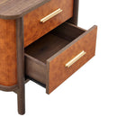 Coralie 2-Drawer Curved Vegan Leather Nightstand by Modway by HouseOfZazla
