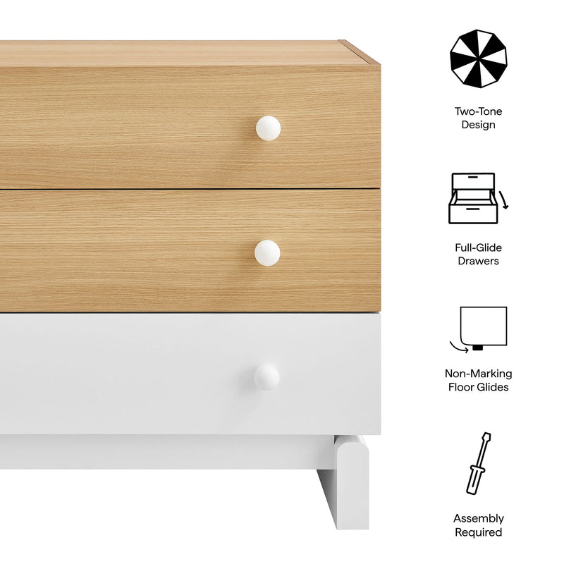 Nolia 3-Drawer Color Block Dresser by Modway, photo 3 of 7