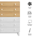 Nolia 6-Drawer Color Block Dresser Chest by Modway by HouseOfZazla