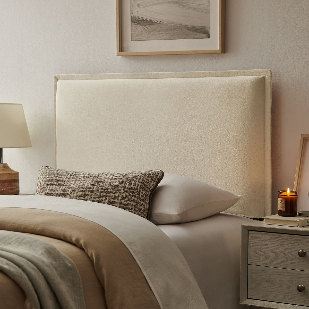 Camille Upholstered Linen Blend Headboard by Modway, photo 31 of 55