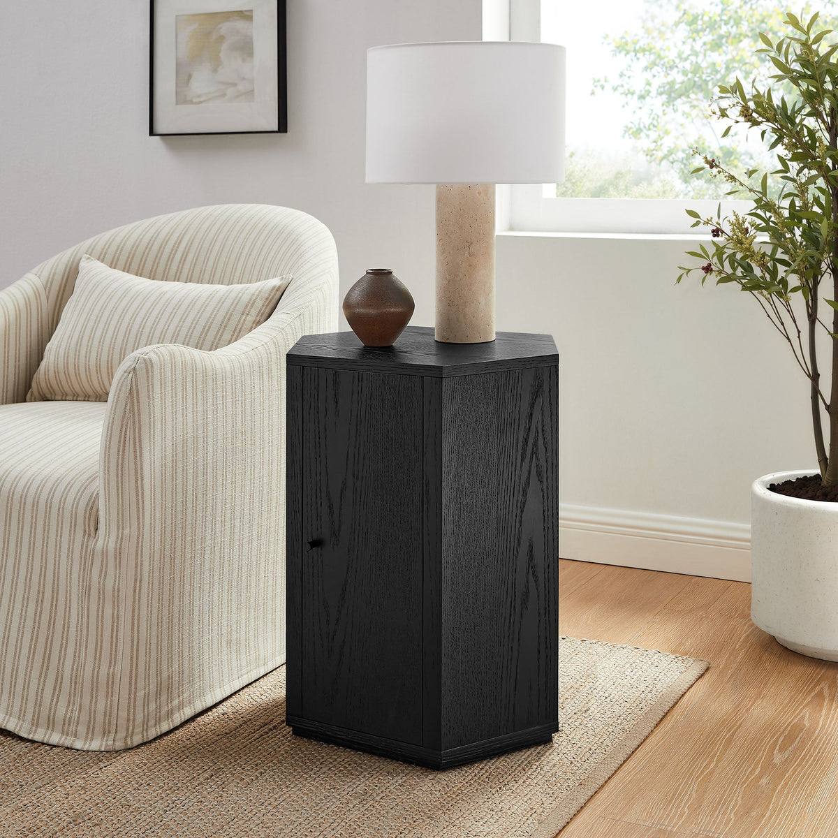 Kade Faceted Wood Side Table by Modway, photo 9 of 33
