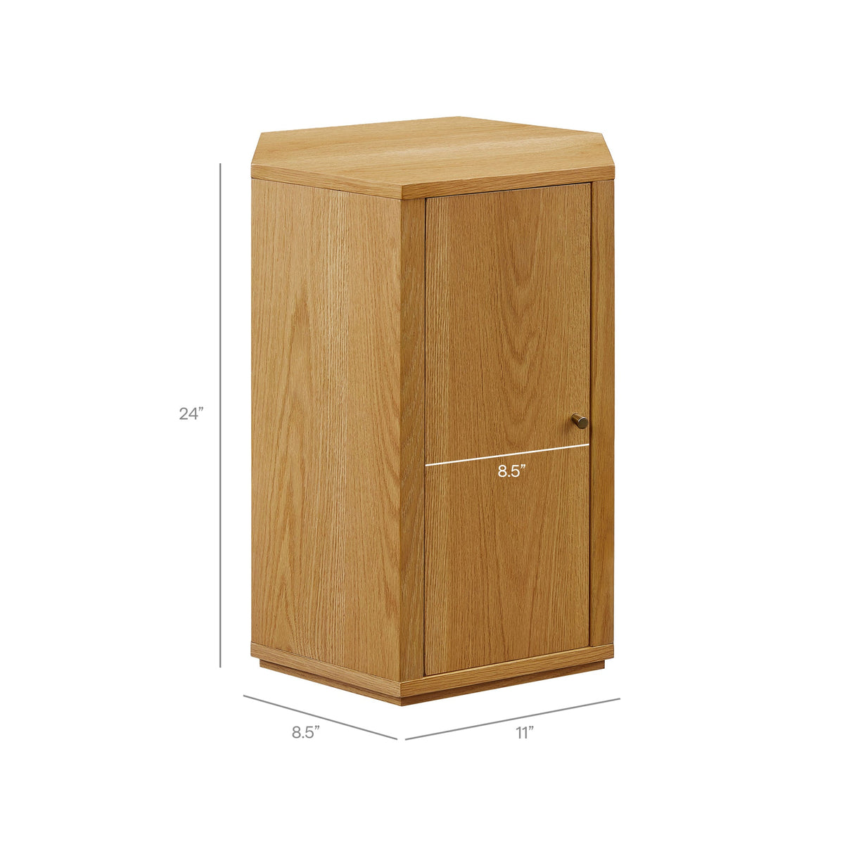 Kade Faceted Wood Side Table by Modway, photo 14 of 33