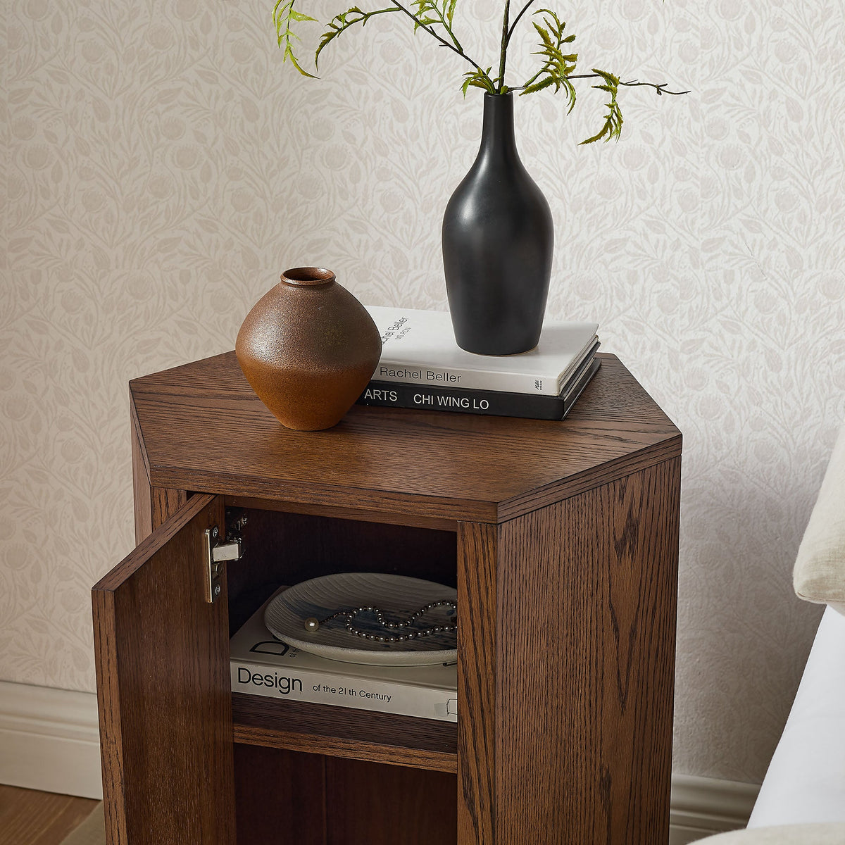 Kade Faceted Wood Side Table by Modway, photo 33 of 33