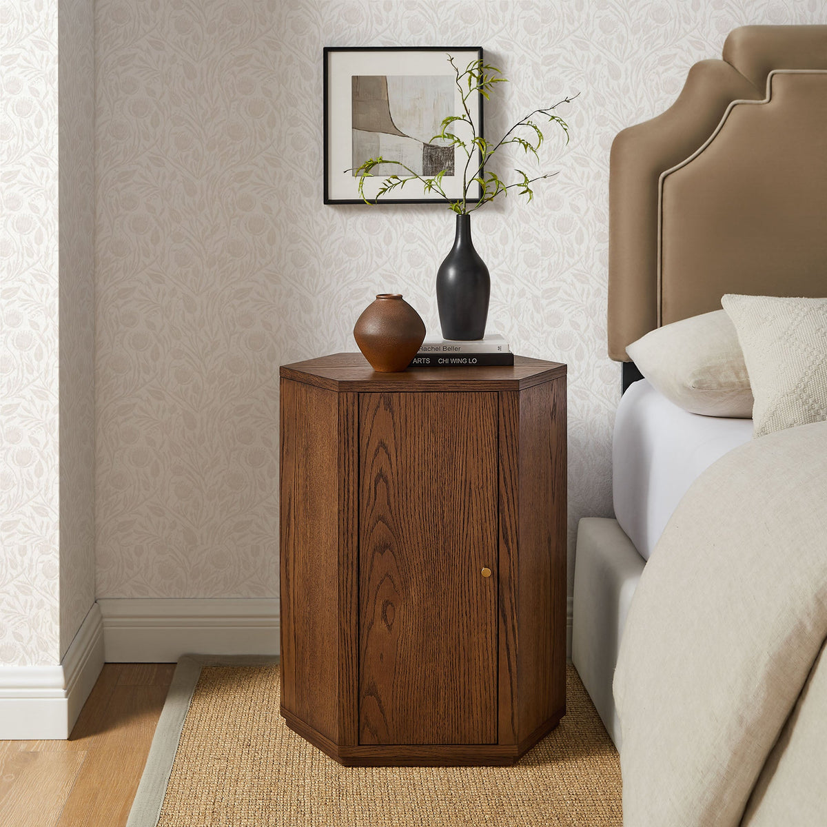 Kade Faceted Wood Side Table by Modway, photo 32 of 33