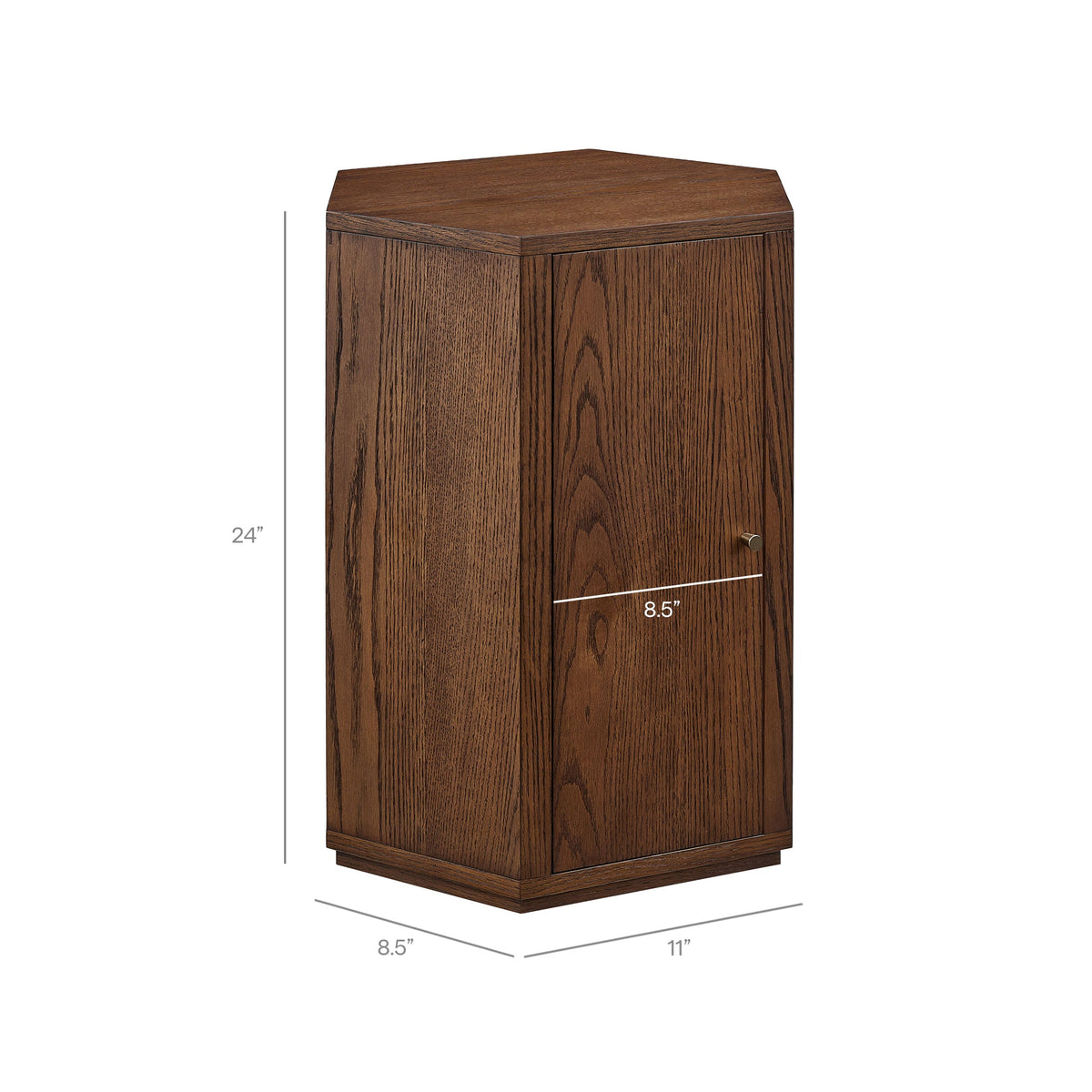 Kade Faceted Wood Side Table by Modway, photo 25 of 33