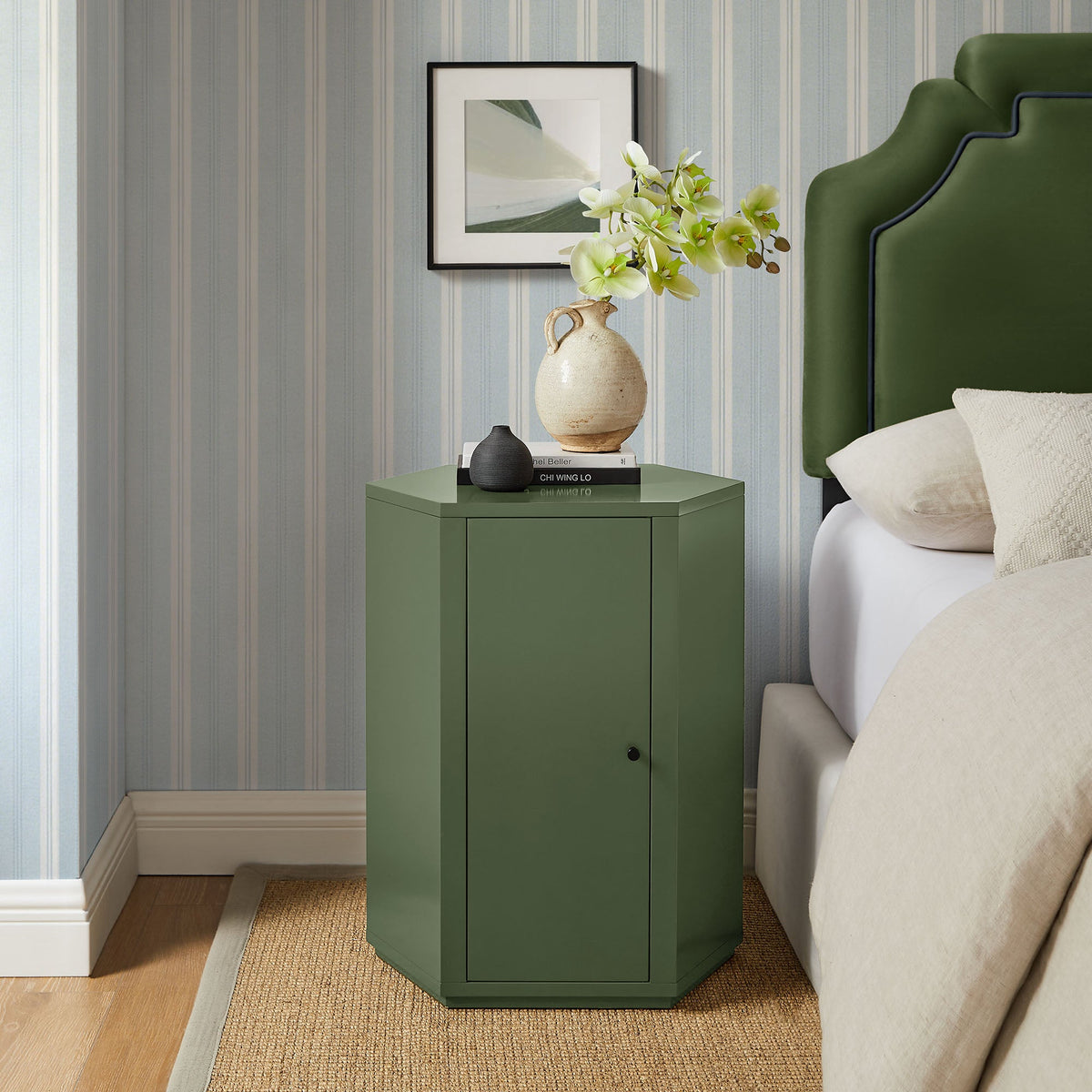 Kade Faceted Semi-Gloss Side Table by Modway, photo 10 of 40