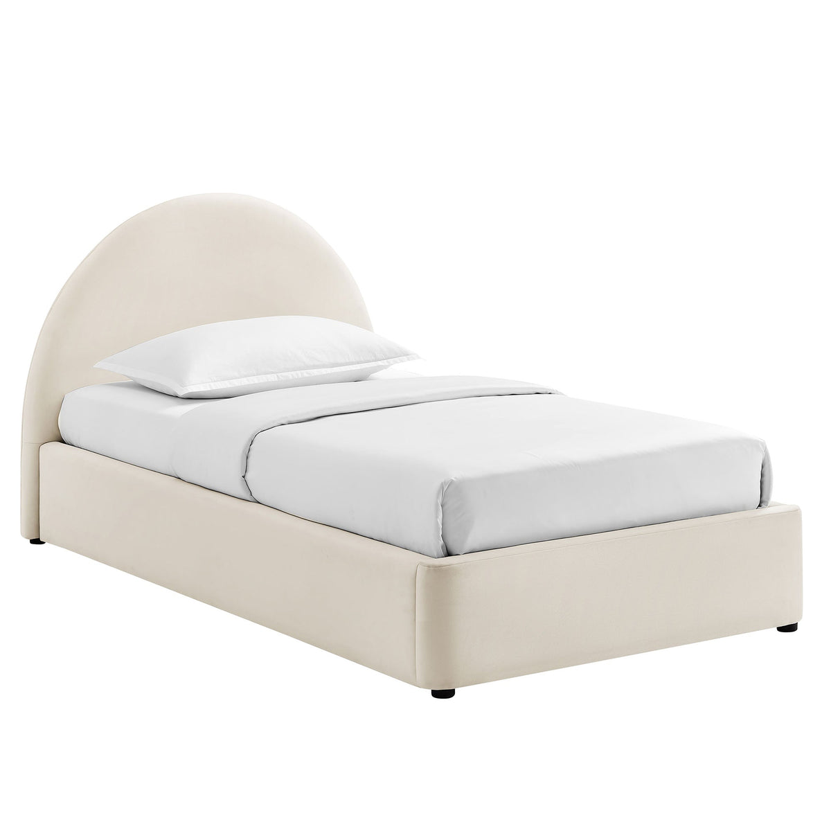 Resort Arched Performance Velvet Storage Platform Bed Frame by Modway