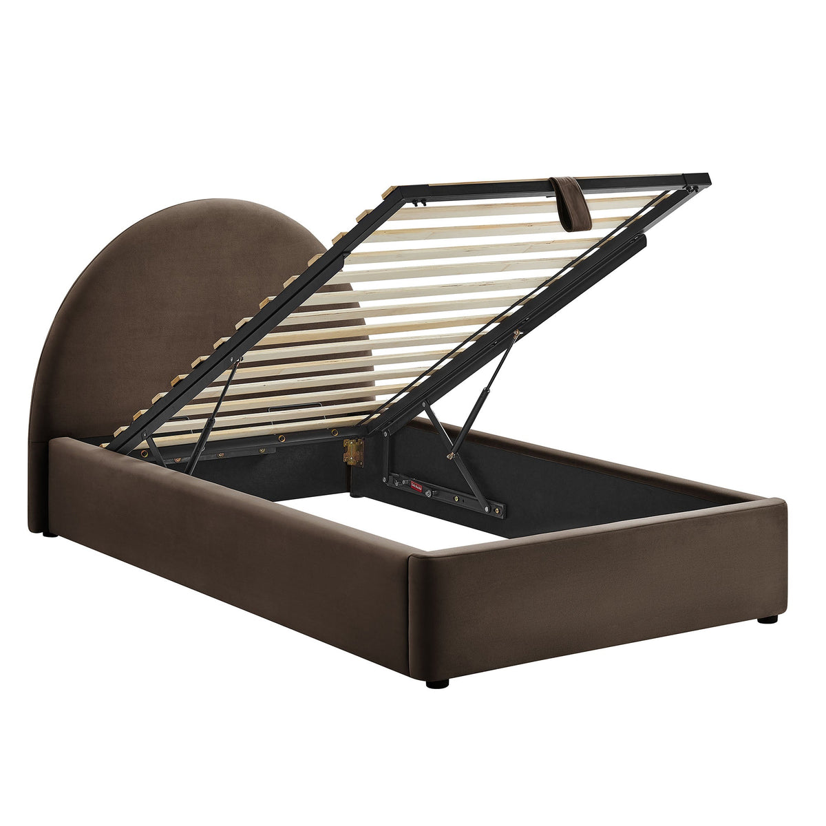 Resort Arched Performance Velvet Storage Platform Bed Frame by Modway, photo 15 of 52