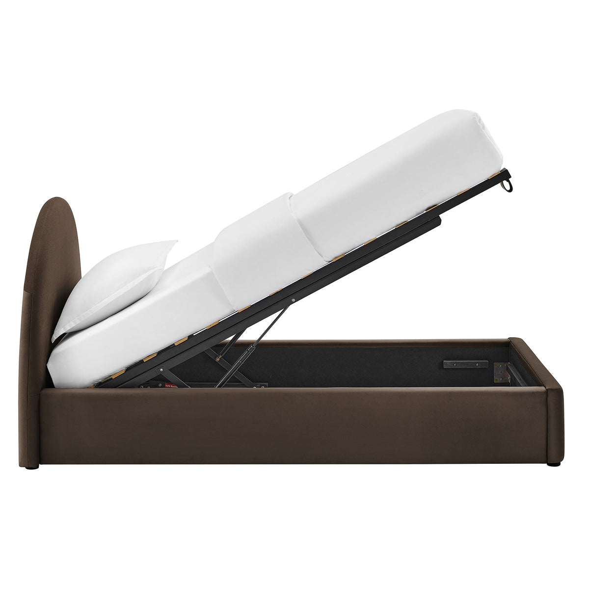Resort Arched Performance Velvet Storage Platform Bed Frame by Modway, photo 18 of 52