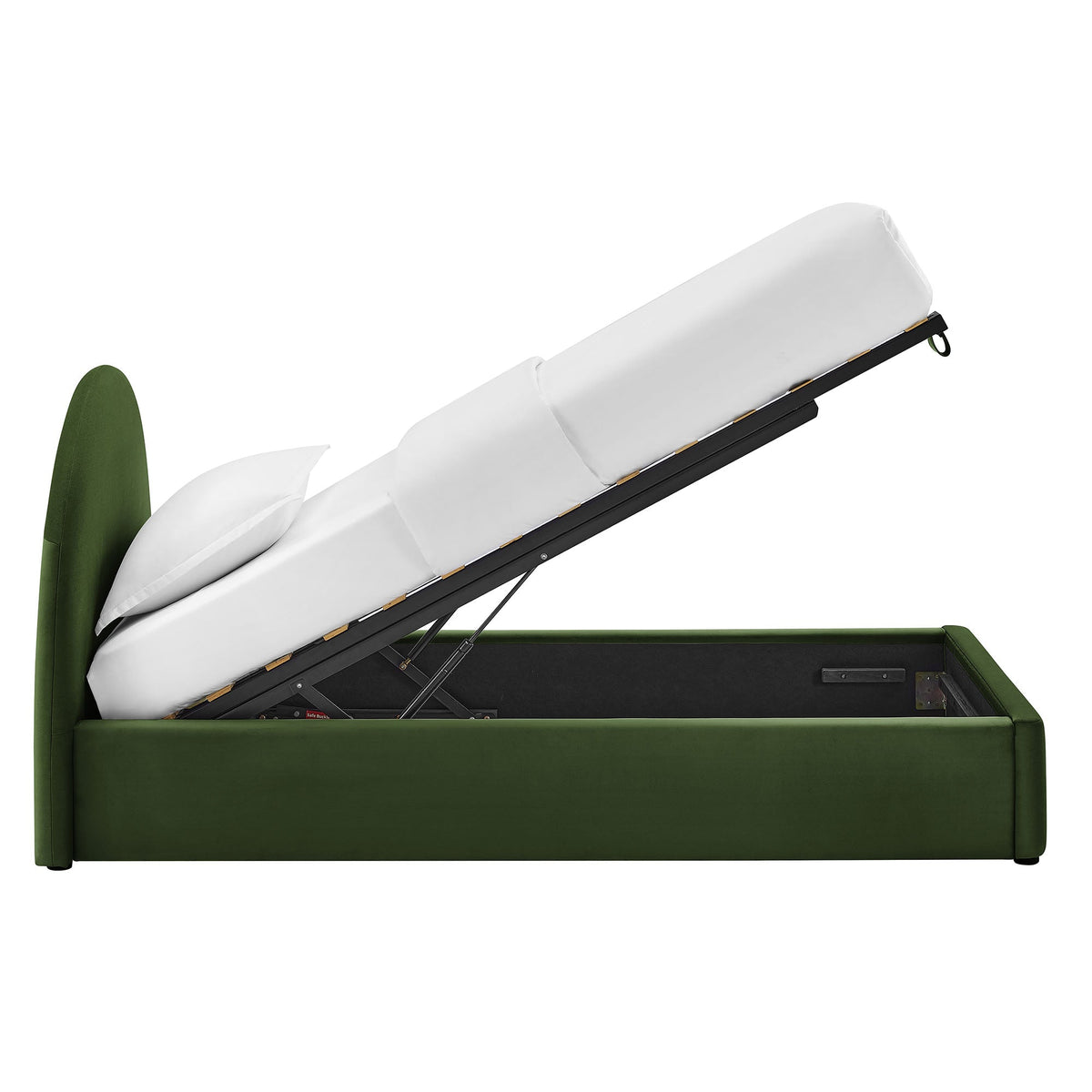 Resort Arched Performance Velvet Storage Platform Bed Frame by Modway, photo 29 of 52