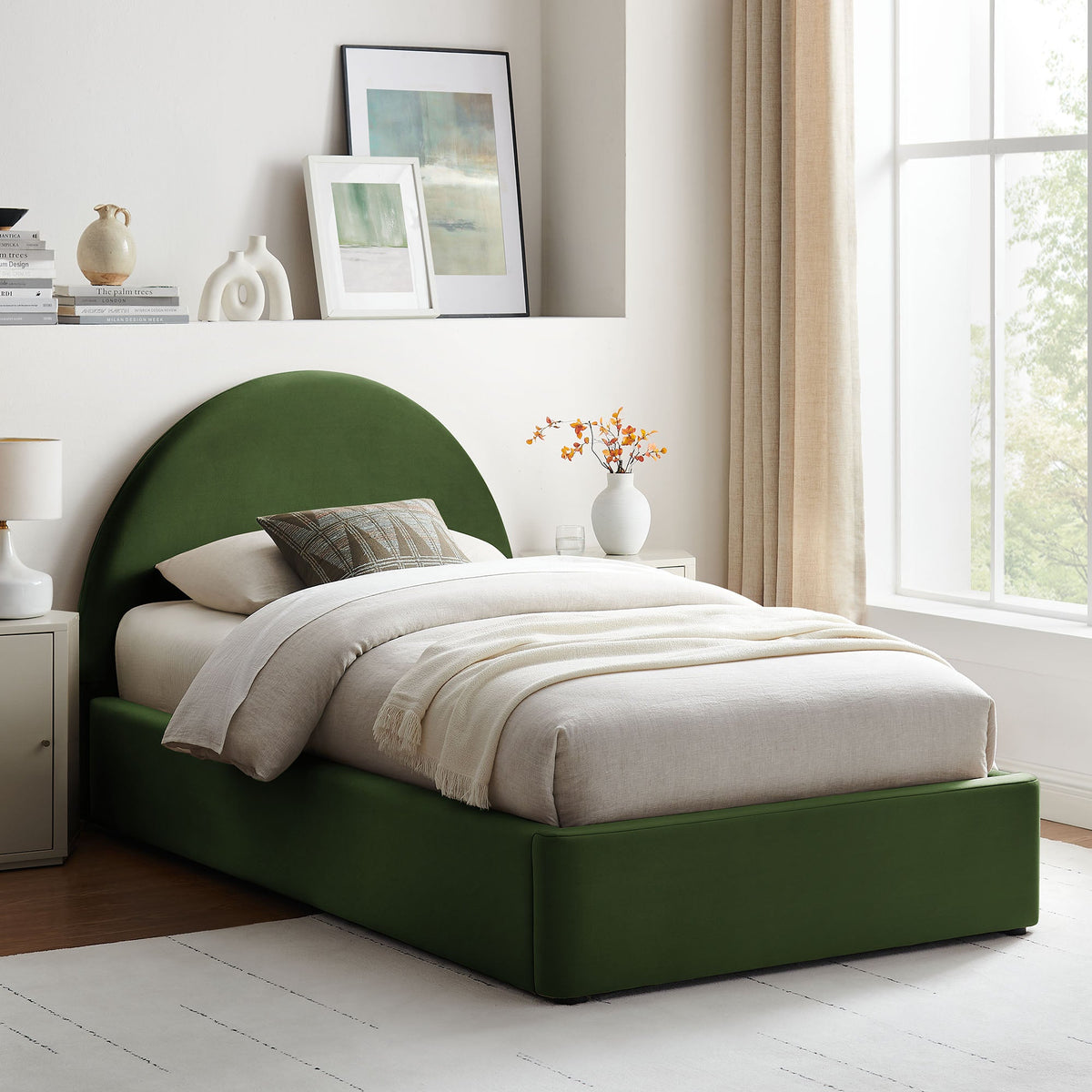 Resort Arched Performance Velvet Storage Platform Bed Frame by Modway, photo 31 of 52