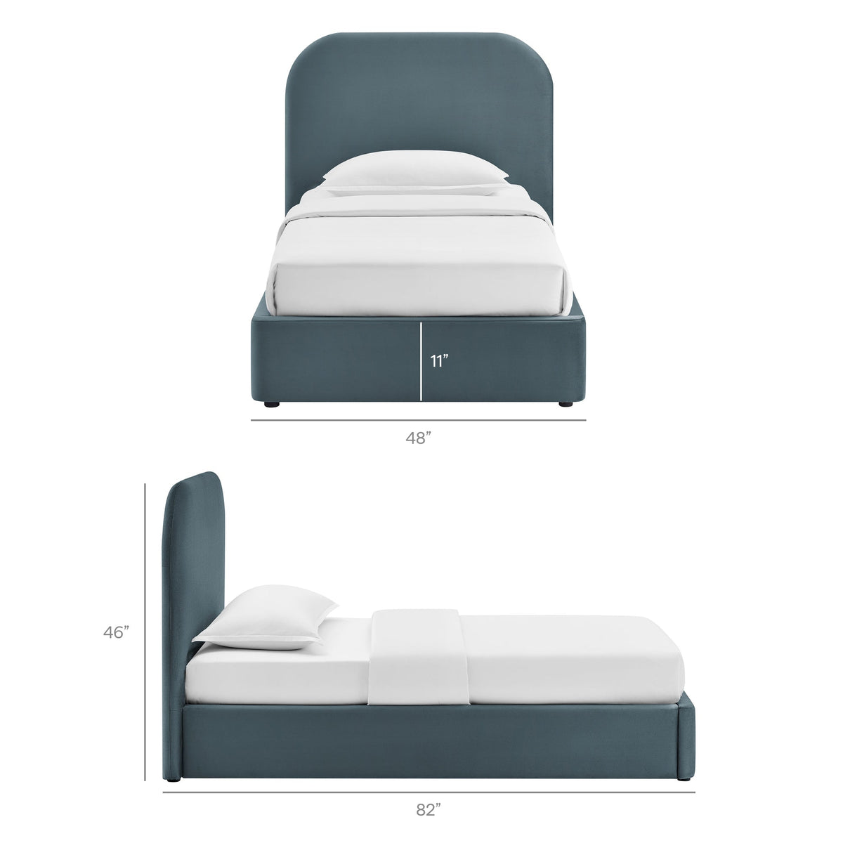 Keynote Performance Velvet Storage Platform Bed Frame by Modway, photo 14 of 56