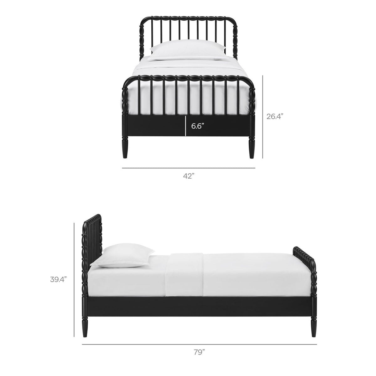 Arlette Wood Spindle Bed Frame by Modway, photo 3 of 43