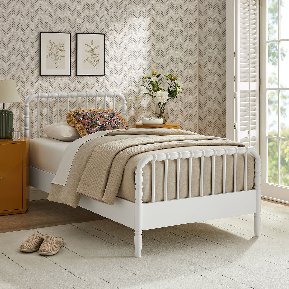Arlette Wood Spindle Bed Frame by Modway, photo 17 of 43