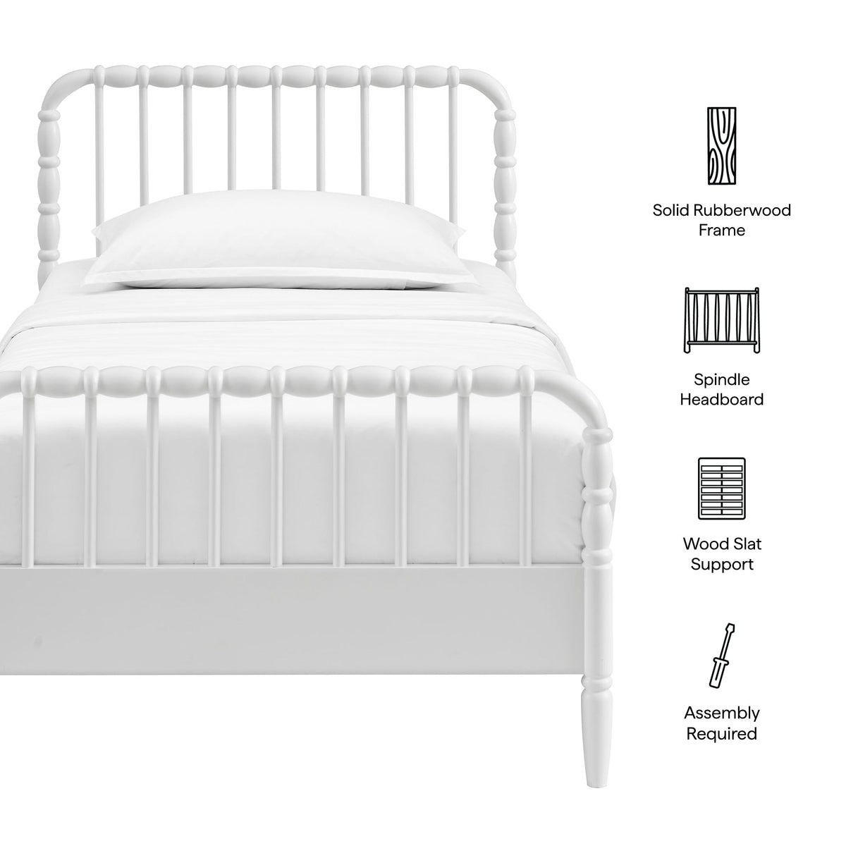Arlette Wood Spindle Bed Frame by Modway, photo 11 of 43