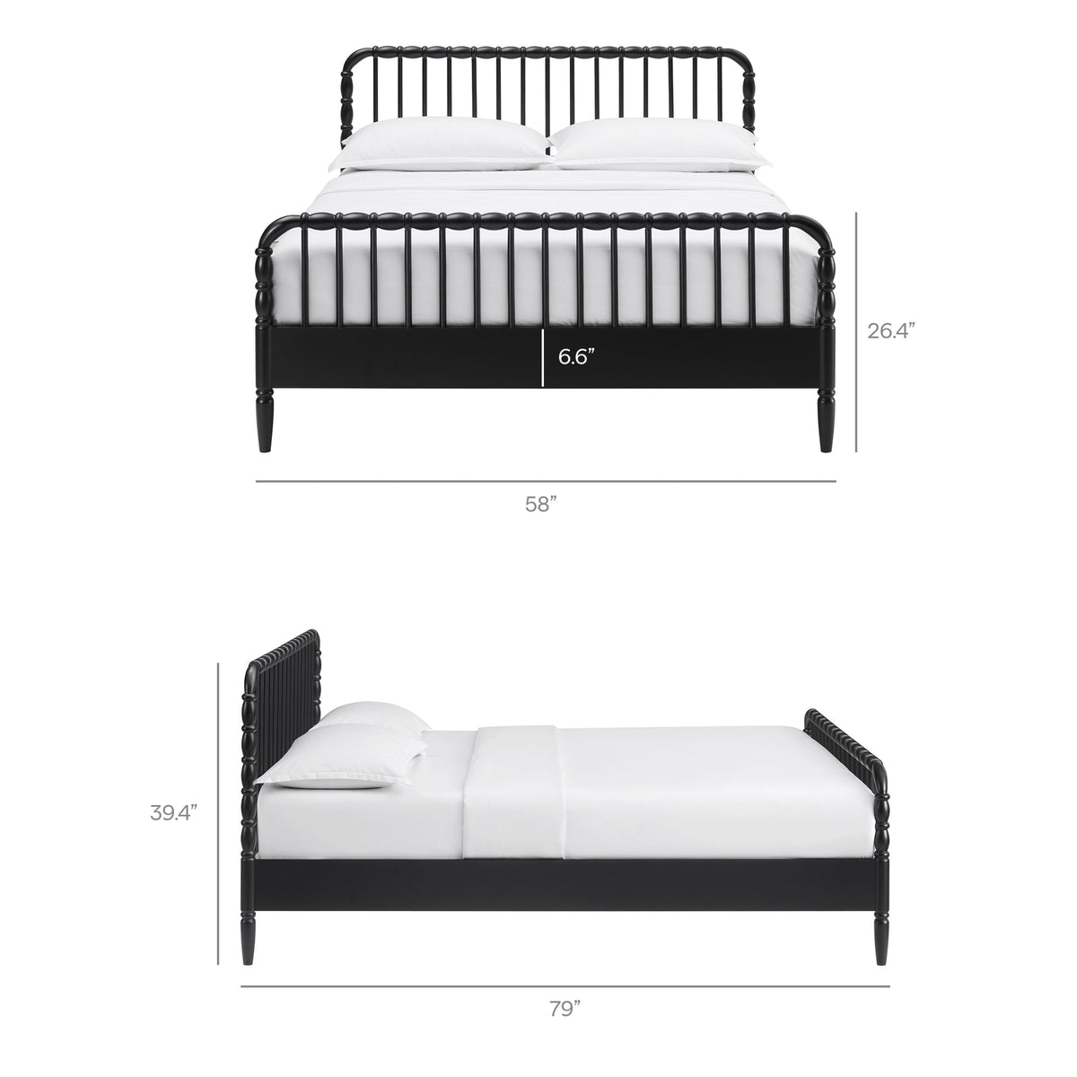 Arlette Wood Spindle Bed Frame by Modway, photo 21 of 43