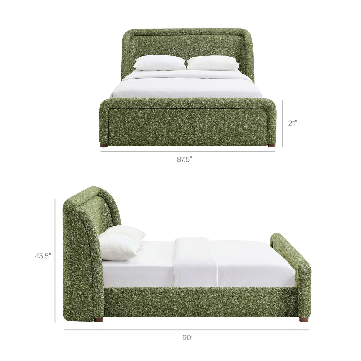 Tasmin Upholstered Fabric Platform Bed by Modway, photo 36 of 40