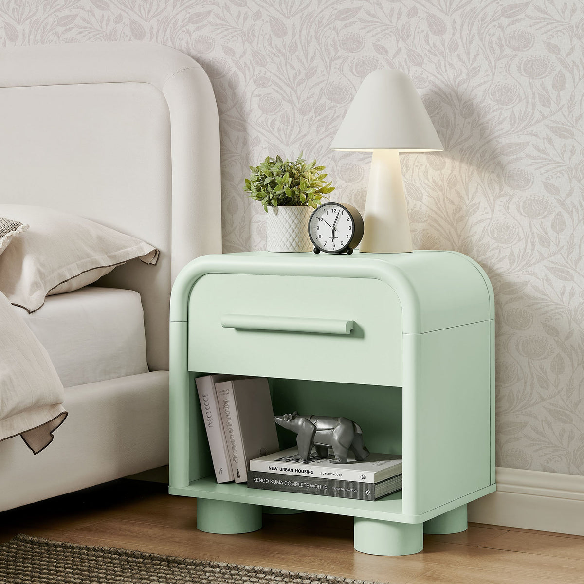 Bellamy Curved 1-Drawer Nightstand by Modway, photo 18 of 30