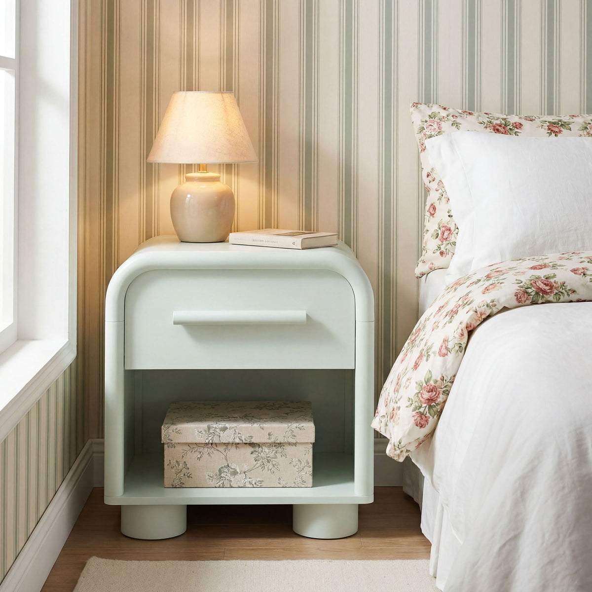Bellamy Curved 1-Drawer Nightstand by Modway, photo 19 of 30