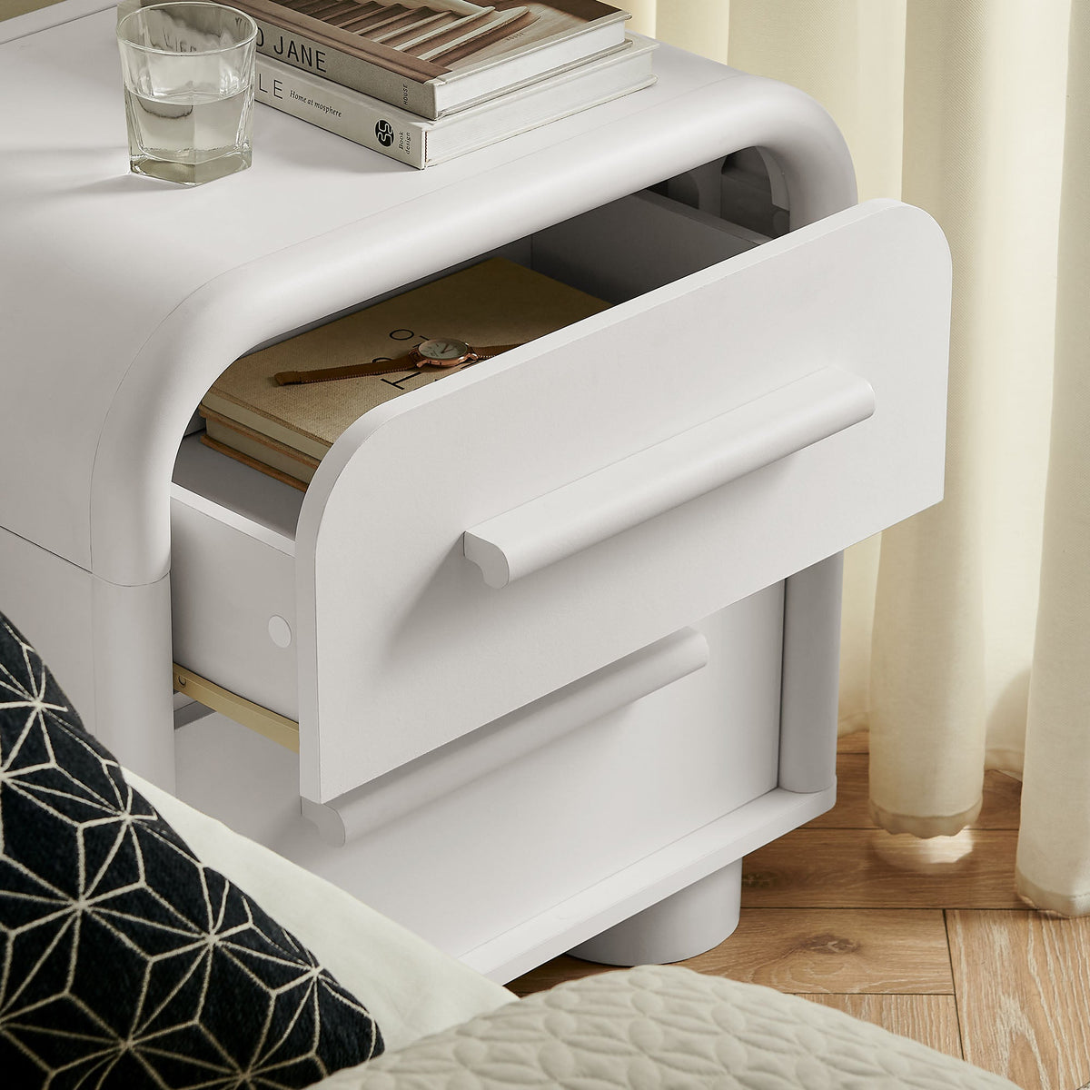 Bellamy Curved 2-Drawer Nightstand by Modway, photo 29 of 30