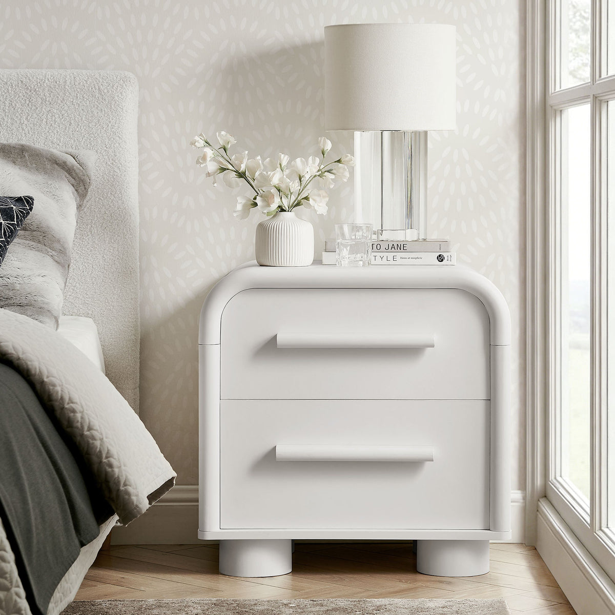 Bellamy Curved 2-Drawer Nightstand by Modway, photo 30 of 30