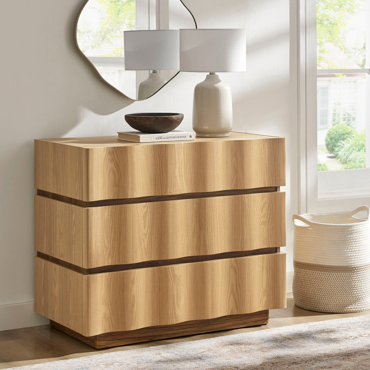 Isola Wavy 3 Drawer Chest by Modway, photo 8 of 27