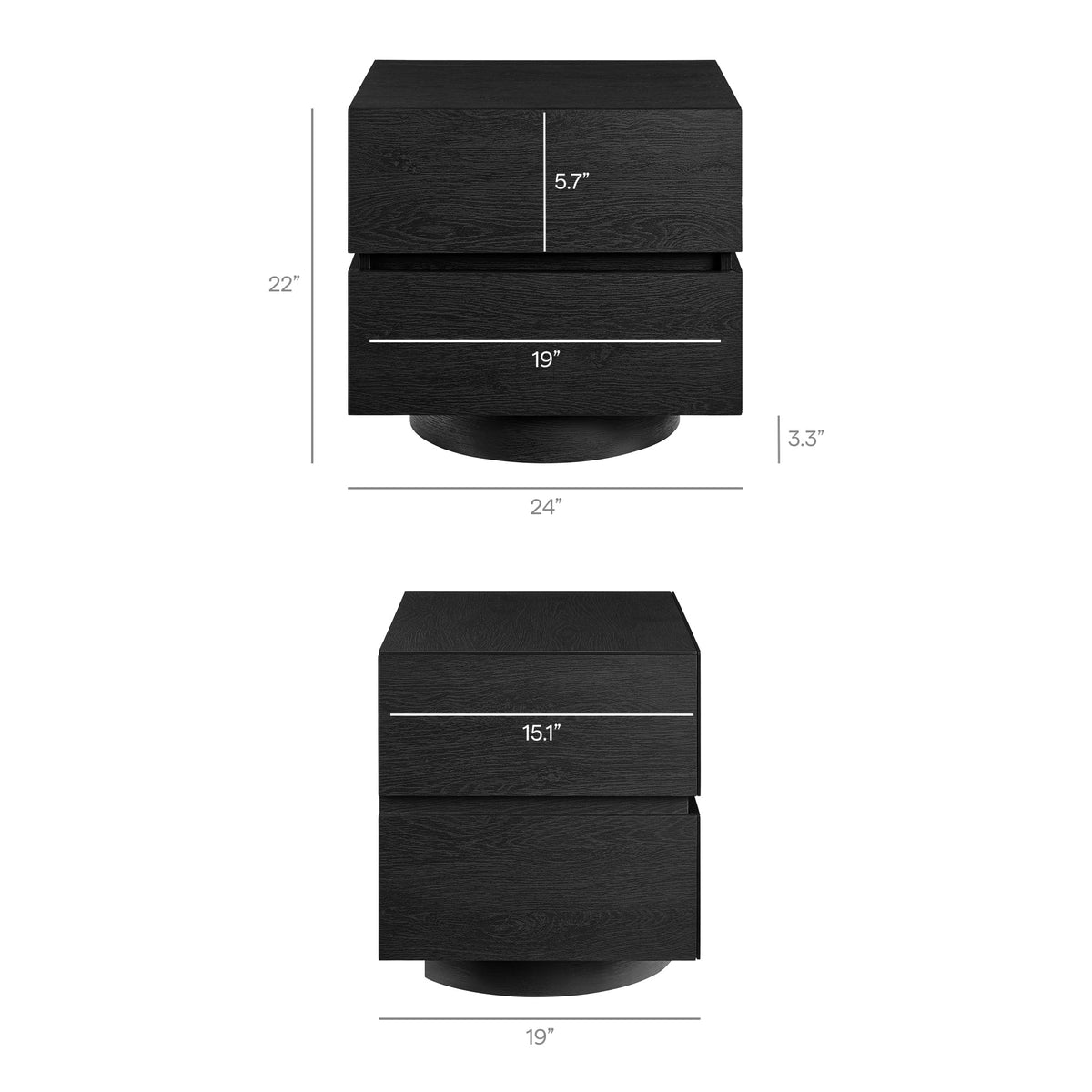 Koval Floating Pedestal 2-Drawer Nightstand by Modway, photo 3 of 18
