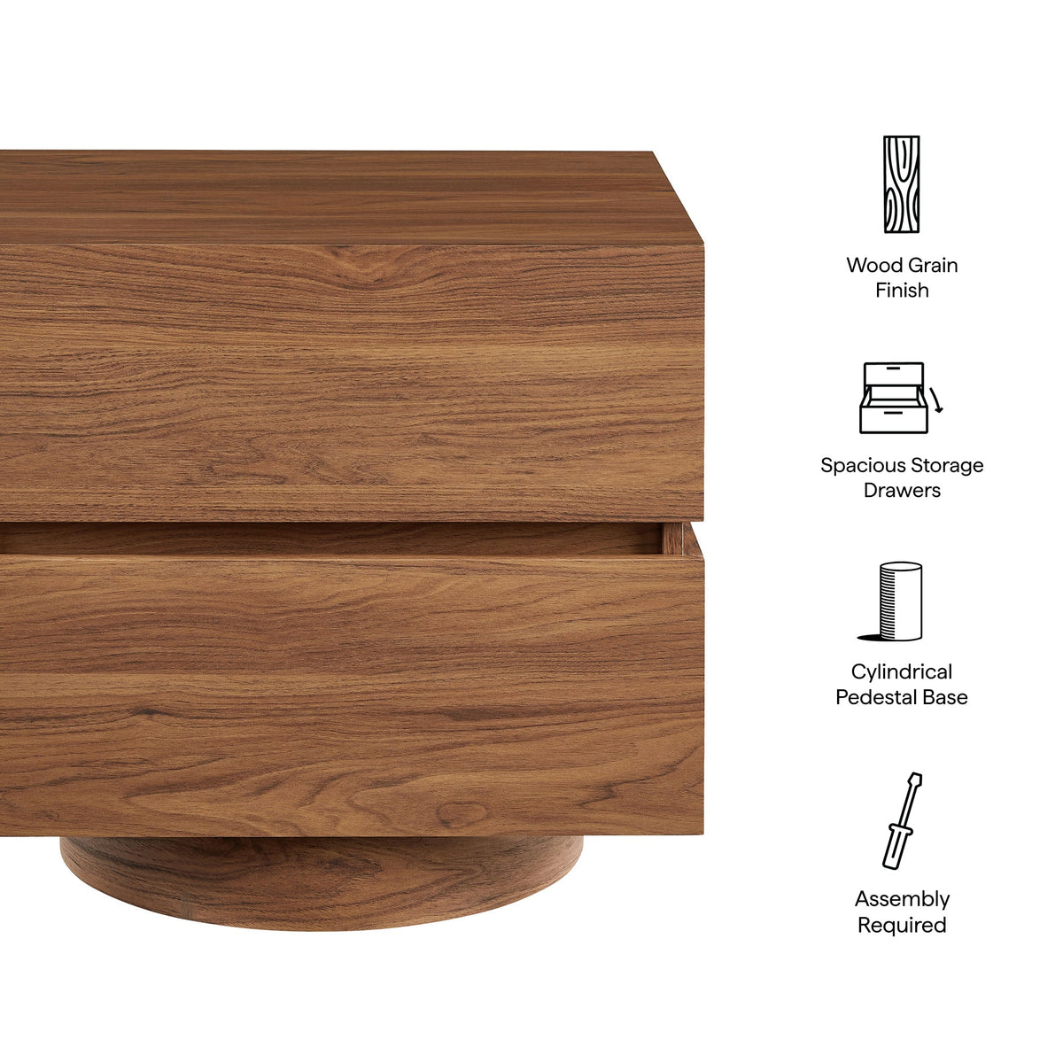 Koval Floating Pedestal 2-Drawer Nightstand by Modway, photo 11 of 18