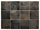 Black 4x4 Glossy Square Ceramic Tile (60 pack, 6.46 sq ft/case)