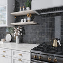 Black 4x4 Glossy Square Ceramic Tile (60 pack, 6.46 sq ft/case)