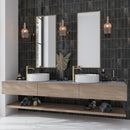 Black 2.5x8 Glossy Ceramic Subway Tile (38 pack, 5.38 sq ft/case) - Sample