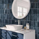 Spruce Blue 2.5x8 Glossy Ceramic Subway Tile (38 pack, 5.38 sq ft/case)