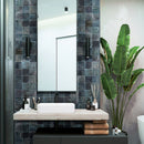 Spruce Blue 0.5x8 Glossy Ceramic Pencil Tile Trim (10 pack, 0.7 sq ft/case)